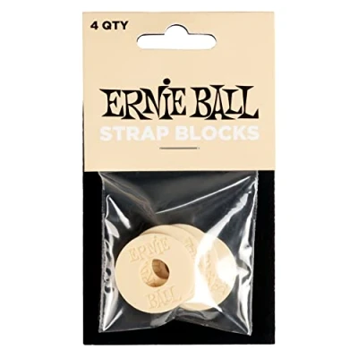 Abbildung von Ernie Ball Strap Blocks, 4 Stück Crème