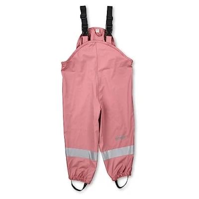 Abbildung von Sterntaler Kleinkind Mädchen Regenhose Kinder Träger Regenträgerhose Kind Wasserdicht mit Druckknopf und verschweißten Nähten rosa, 86