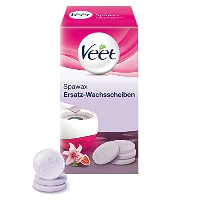Abbildung von Reckitt Veet Spawax Warmwachsscheiben für Wachsgerät Langanhaltende Haarentfernung mit Warmwachs 1 x 6 Wachsscheiben