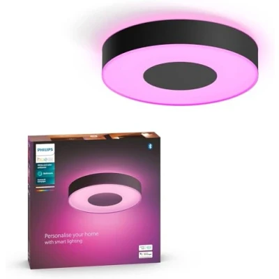 Abbildung von Philips Hue White &amp; Col. Amb. Xamento Deckenleuchte, schwarz, 16 Mio. Farben, dimmbar, steuerbar via App, kompatibel mit Amazon Alexa (Echo, Echo Dot), 929003526301