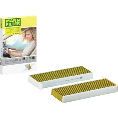 Abbildung von MANN FILTER FP 29 003 2 Innenraumfilter FreciousPlus Biofunktionaler Pollenfilter Für Transporter