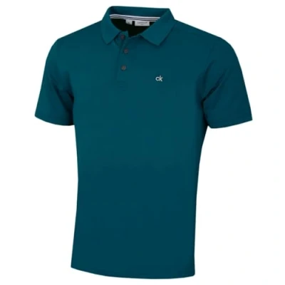 Abbildung von Calvin Klein Herren Campus 3 Knopf Kragen Polo Hemd Benzin L