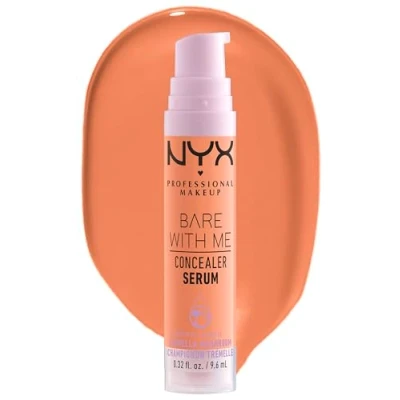 Abbildung von NYX Professional Makeup Abdeckendes Serum mit natürlichem Finish und mittlerer Deckkraft, Concealer gegen Unreinheiten, Augenringe Rötungen, Bare With Me, Light Tan, 1 x 9,6 ml