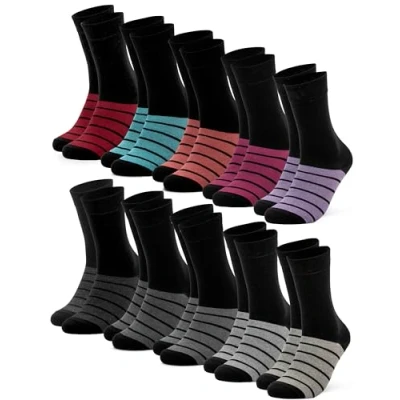 Abbildung von Occulto Damen Farbige Socken 10er Pack (Modell: Laura) Mix 35 38
