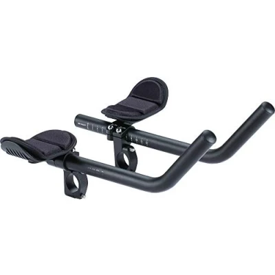 Abbildung von BBB Cycling Aero Bars Maximale Aerodynamik Fahrradlenker Aluminium Fahrrad Lenkeraufsatz Extra lange J Bend Armlehne für Rennräder Triathlon Lenkerstütze Rutschfeste Fahrradgriffe AeroMax BHB 60