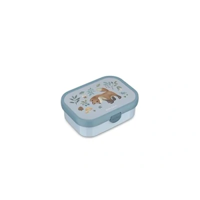 Abbildung von Mepal Lunchbox Campus Little Dutch Bento für Kinder Brotdose mit Fach &amp; Gabel Meal Prep Box Clip Verschluss BPA frei Spülmaschinenfest 750 ml Forest Friends