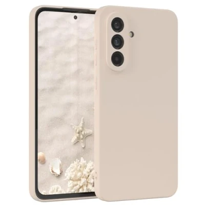 Abbildung von EAZY Case Silikonhülle für Samsung Galaxy A36 5G Hülle Silikon weich stoßfeste Handyhülle Schutzhülle mit Kameraschutz Dünn Premium Schutz Cover TPU Phone Bumper in Taupe