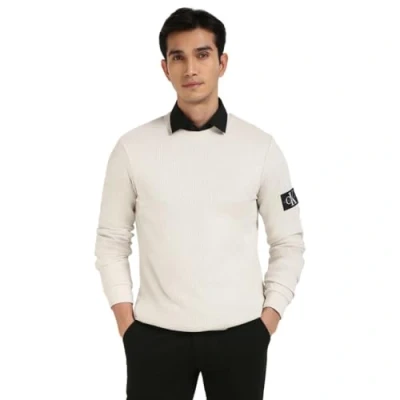 Abbildung von Calvin Klein Jeans Badge TEE Langarmshirt, Herren, Größe: XS, Moonbeam