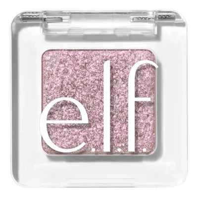 Abbildung von e.l.f. Fine as Fleck Glitter Eyeshadow Pop Off Pink Lidschatten mit Glitzer, Weiche Textur, Augen Make up Schimmer, Langanhaltend, Vegan 0.06 oz. (1.8g)