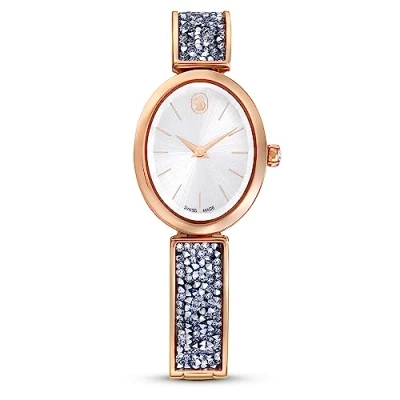 Abbildung von Swarovski Crystal ROCK OVAL Uhr, Damen, Größe: One Size, Grau