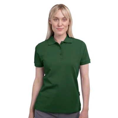 Abbildung von HRM Damen Heavy W Polohemd, Bottle Green, M