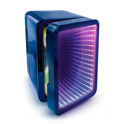 Abbildung von Canal Toys So Chill Mini Fridge Infinity INF 041 Kühlschrank mit LED Spiegel Kosmetik für Skincare &amp; Getränke USB Kühlung Büro Reisen