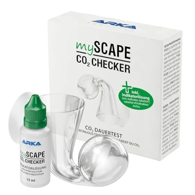 Abbildung von ARKA mySCAPE CO2 Checker inkl. 15ml Indikatorlösung Dauertest mit Farbanzeige für präzise Überwachung in Süßwasseraquarien, unerlässlich Aquascaping