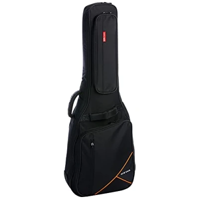 Abbildung von GEWA Gitarren Gig Bag Premium 20mm für Konzertgitarre 4/4 schwarz (reißfest und wasserabweisend, Neck Protection System, Luxus Rucksackgurte, großes Zubehörfach) 213100
