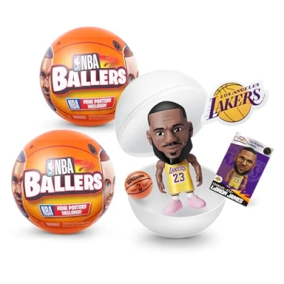 Abbildung von 5 Surprise NBA Ballers von ZURU Basketball Sammelfigur (2 Kapsel)