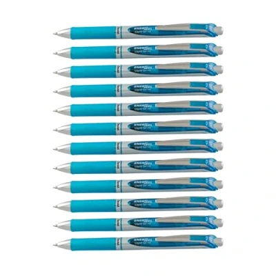 Abbildung von Pentel EnerGel XM BL77 Gelschreiber mit Druckmechanik, hellblau (1 Stück)