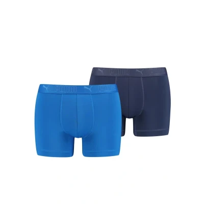 Abbildung von Puma Boxer 2 PACK Panties, Herren, Größe: Small, Blue combo