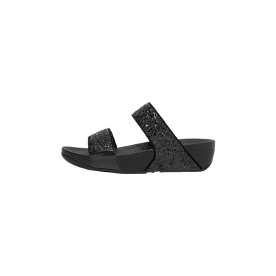 Abbildung von Fitflop LULU glitter Pantolette flach, Damen, Größe: 42, Black Schuhe
