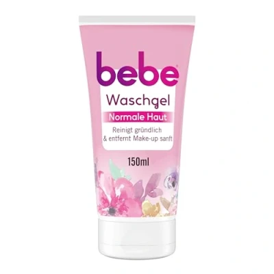 Abbildung von Bebe Gesichtsreinigung, Waschgel und milder Make up Entferner, für Normale &amp; Mischhaut, 150ml