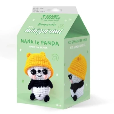 Abbildung von Graine Créative Amigurumi Häkelset Nana Le Panda
