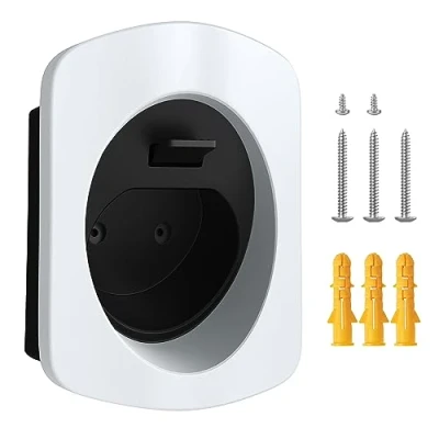 Abbildung von Tera EV Ladegerät Halter für Typ 2 aus robustem Material Elektroauto Wandhalterung Stecker Ladekabel Organizer alle Wetterbedingungen Elektrofahrzeug Ladestation Zubehör Weiß