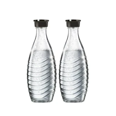 Abbildung von SodaStream DuoPack Glaskaraffe (2 x 0,6L Glaskaraffen) für Crystal und Penguin