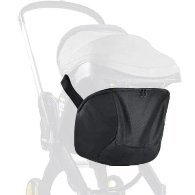 Abbildung von iNszkoos Kinderwagen Aufbewahrungstasche compatible with Doona Exklusive Clip On Organizer mit rutschfestem Reißverschluss &amp; Großem Stauraum fit Doona, Baby Autositz Kinderwagentasche