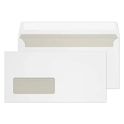 Abbildung von Blake Purely Everyday 12774 Briefumschläge Selbstklebend Weiß Deutsche Fenster DL 110 x 220 mm 80g/m² 1000 Stück
