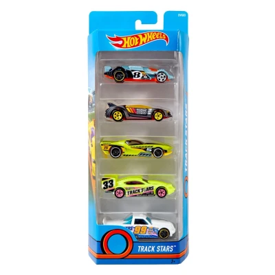 Abbildung von Hot Wheels Autos Set, 5er Pack, Verschiedene Modelle von Spielzeugautos, Maßstab 1:64, mit realistischen Details, Auto Spielzeug, Stile variieren, Spielzeug ab 3 Jahre, 01806