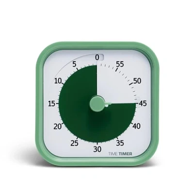 Abbildung von TIME Timer Home MOD 60 Minuten Visual für Kinder Homeschool Supplies Study Tool, Kinderschreibtisch, Bürotisch und Meetings mit geräuschlosem Betrieb (Ferngrün), 8.8 x 5.2 cm