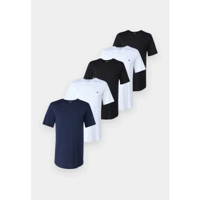Abbildung von Jack &amp; Jones Jprblabrody TEE 5 PACK Tshirt basic, Herren, Größe: Medium, White/black/navy