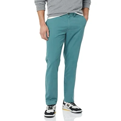 Abbildung von Amazon Essentials Herren Legere Stretch Chinohose mit Enger Passform, Salbeigrün, 31W / 29L