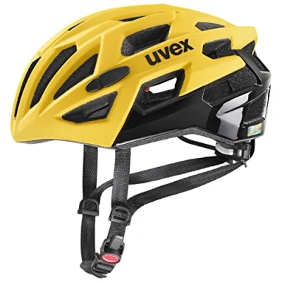 Abbildung von uvex race 7 sicherer Performance Helm für Damen und Herren individuelle Größenanpassung optimierte Belüftung sunbee black matt 56 61 cm