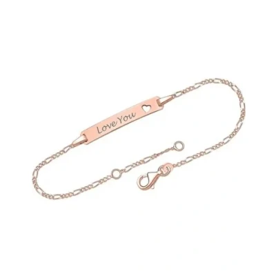 Abbildung von Armband Rose 925er Silber Herz mit Gravur Armbänder