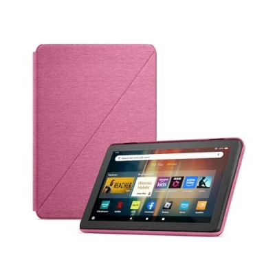 Abbildung von das neue Hülle von Amazon für Fire HD 8 Tablet (nur kompatibel mit Tablets der 12. Generation), hibiskusfarben