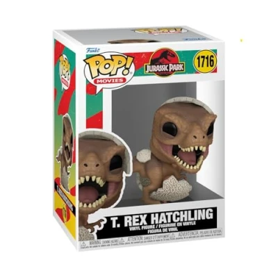 Abbildung von Funko POP! Movies: Jurassic Park Hatchling Tyrannosaurus Rex Vinyl Sammelfigur Geschenkidee Offizielle Handelswaren Spielzeug Für Kinder und Erwachsene Movies Fans