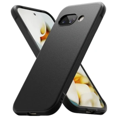 Abbildung von Ringke Onyx Kompatibel mit Google Pixel 9a Hülle, [Fester Griff] rutschfest Anti Fingerabdruck Stilvolle Stoßfest Kratzfest TPU Handyhülle Black
