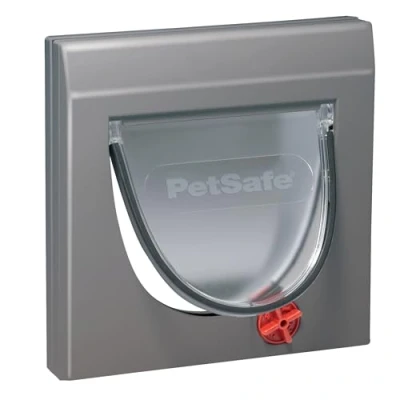 Abbildung von PetSafe Katzenklappe Staywell Klassik, 4 manuelle Verschlussoptionen, Einschließlich Tunnel, Für Haustiere bis 7 kg, Maße 22,3 cm x cm, Grau