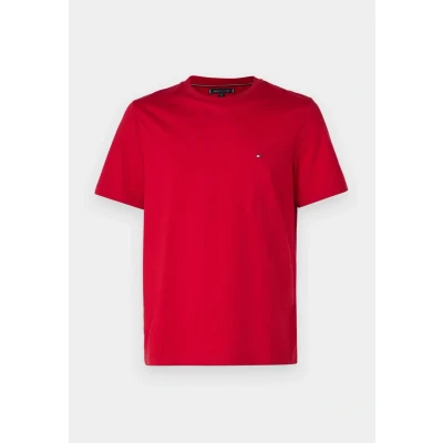 Abbildung von Tommy Hilfiger Seasonal FIT Solid TEE Tshirt basic, Herren, Größe: XS, Medium red