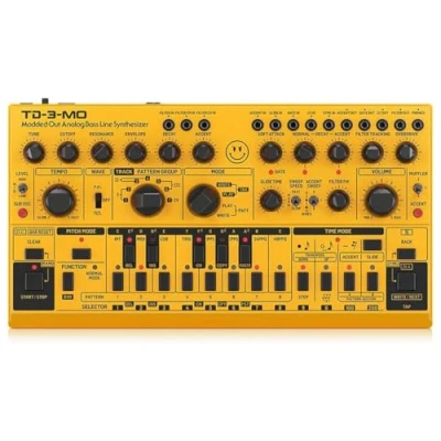 Abbildung von Behringer TD 3 MO AM Desktop Synthesizer “Modded Out Analog Bass Line (Amber Color) for Musicians