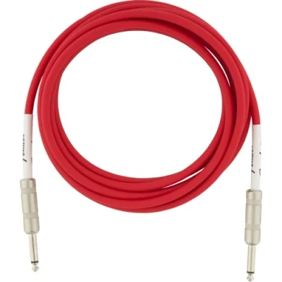 Abbildung von Fender Original Series Instrumentenkabel, für E Gitarre und Bass, 3m, Gerade/Gerade, Fiesta Red