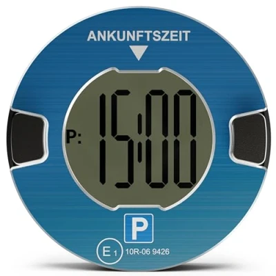 Abbildung von OOONO P DISC NO1 Elektronische Parkscheibe mit Zulassung fürs Auto Automatische Digitale Elektrisch vom KBA nach StVO Elektrische Parkuhr zugelassen