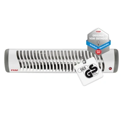Abbildung von reer EasyHeat Wickeltisch Wärmestrahler Wand Heizstrahler für den Wärmelampe fürs Baby Erstausstattung 230V/500W Weiß