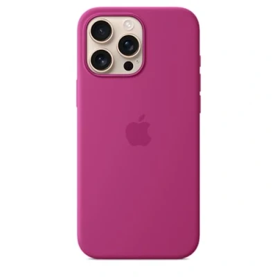 Abbildung von Apple Silikon Back Cover Rosa MagSafe iPhone 16 Pro Max