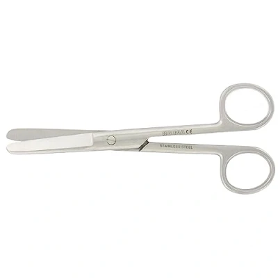 Abbildung von Gima Gerade Chirurgische Schere, Stumpfe Ende, Länge 14,5 cm, aus Edelstahl