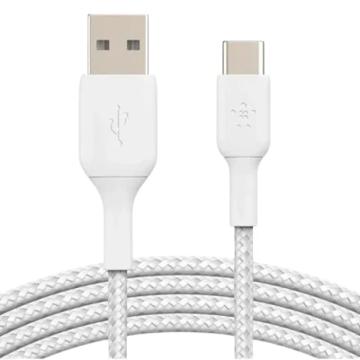 Abbildung von Belkin Boost Charge USB C Geflochtenes Kabel 1 Meter Weiẞ