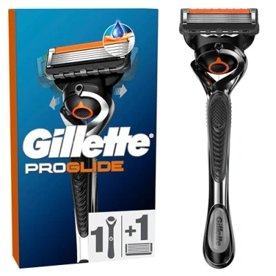 Abbildung von Gillette Fusion5 Proglide 1 Rasierer Ersatzklingen mit neuem Everglide Gleitstreifen für noch sanfteres Gleiten