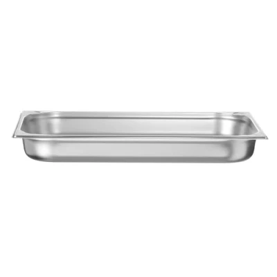 Abbildung von HENDI Gastronormbehälter, Temperaturbeständig von 40 bis 300C, Heissluftöfen Kühl und Tiefkühlschränken Chafing Dishes Bain Marie, Stapelbar, 9L, GN 1/1, 530x325x(H) 65mm, Edelstahl