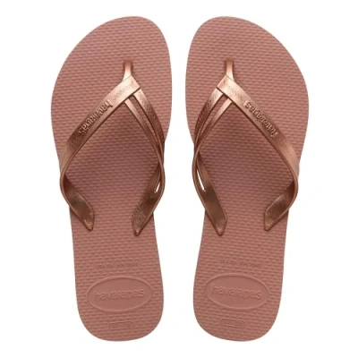Abbildung von Havaianas Elegance, Stylische, Robuste und Bequeme Badelatschen für Frauen mit Stylischen Riemen Rutschfesten Sohlen