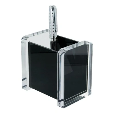 Abbildung von Wedo 604001 Acryl Stifte Köcher (Acryl Exklusiv) glasklar/schwarz
